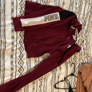 Pink brand maroon  jacket